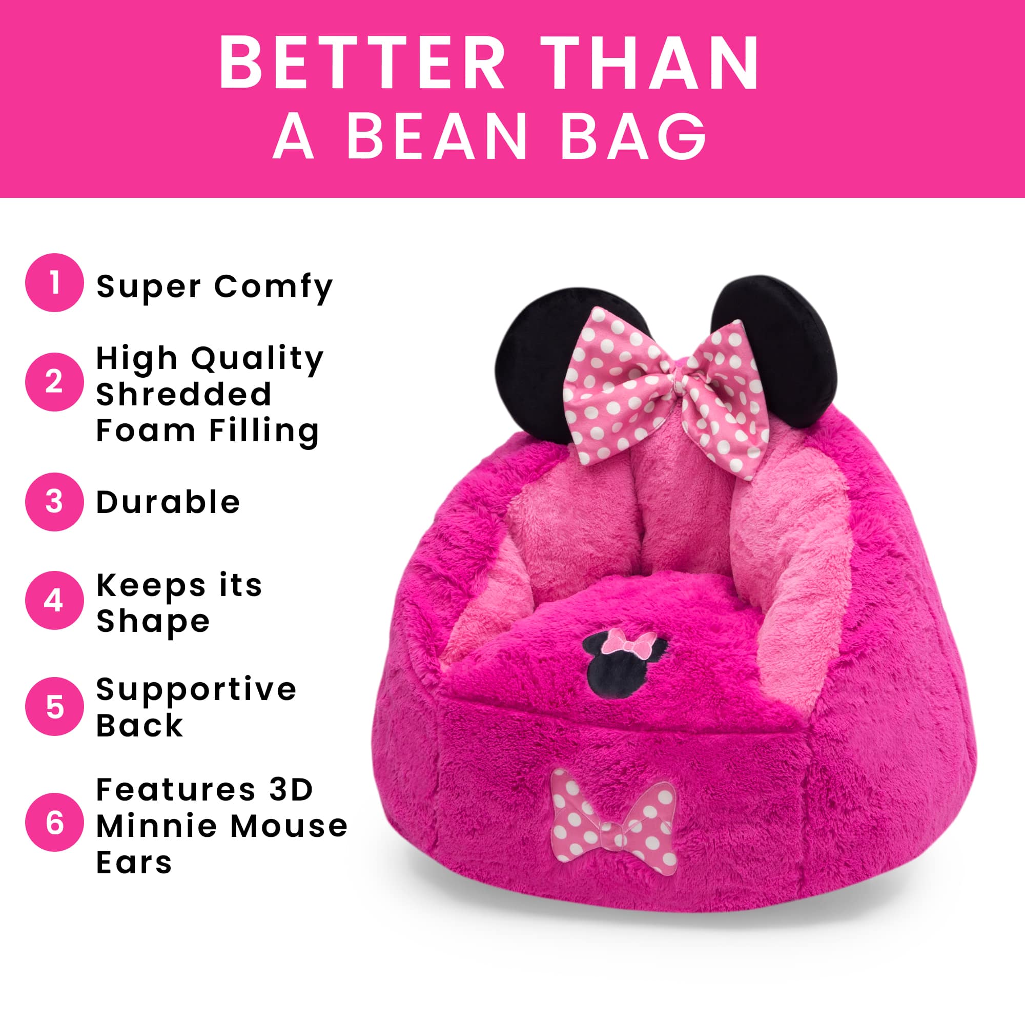 Disney® Minnie Mouse Cozee Figural Chair